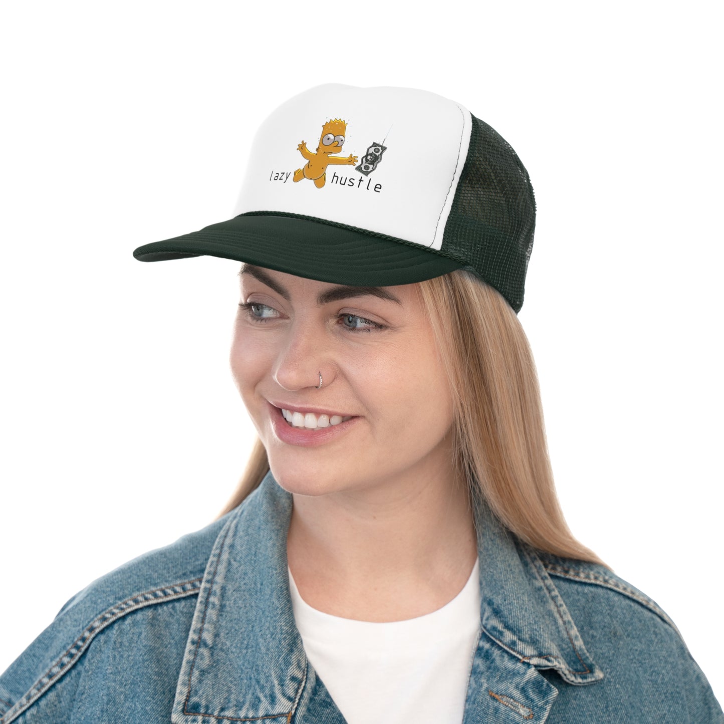 Playful Lazy Hustle Trucker Cap | Fun Cap for Relaxed Days | Gift for Friends & Family | Summer Style
