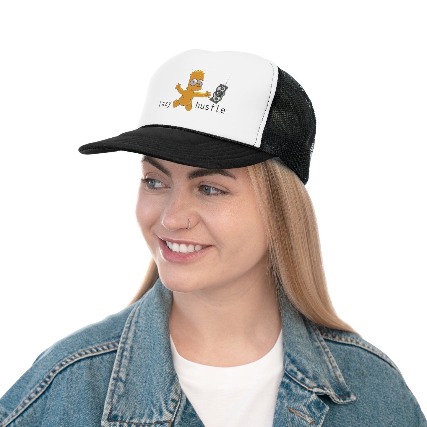 Playful Lazy Hustle Trucker Cap | Fun Cap for Relaxed Days | Gift for Friends & Family | Summer Style