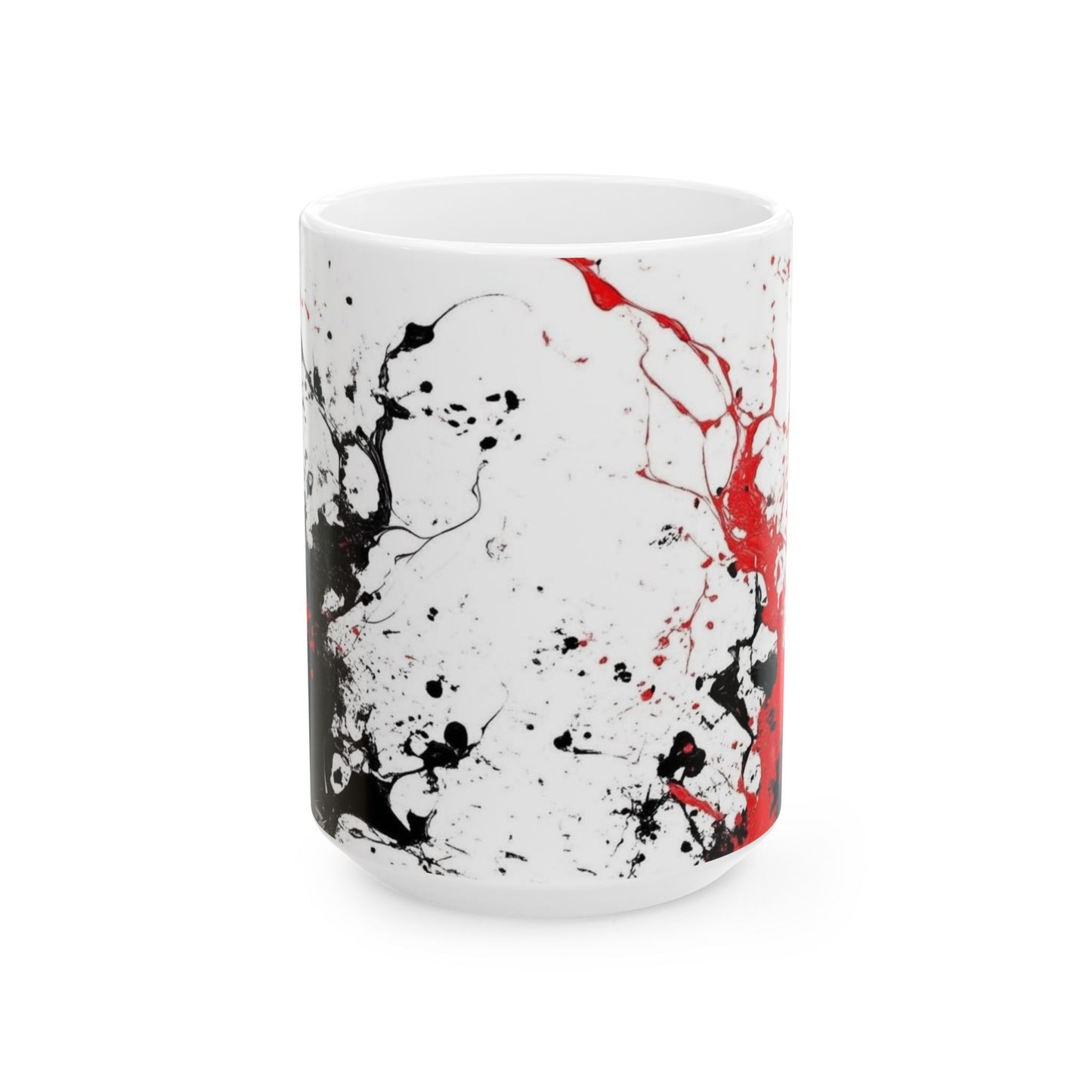 Artistic Splash Ceramic Mug, Custom Coffee Cup, Unique Gift for Art Lovers, Home Decor, Birthday Present, Valentine's Day