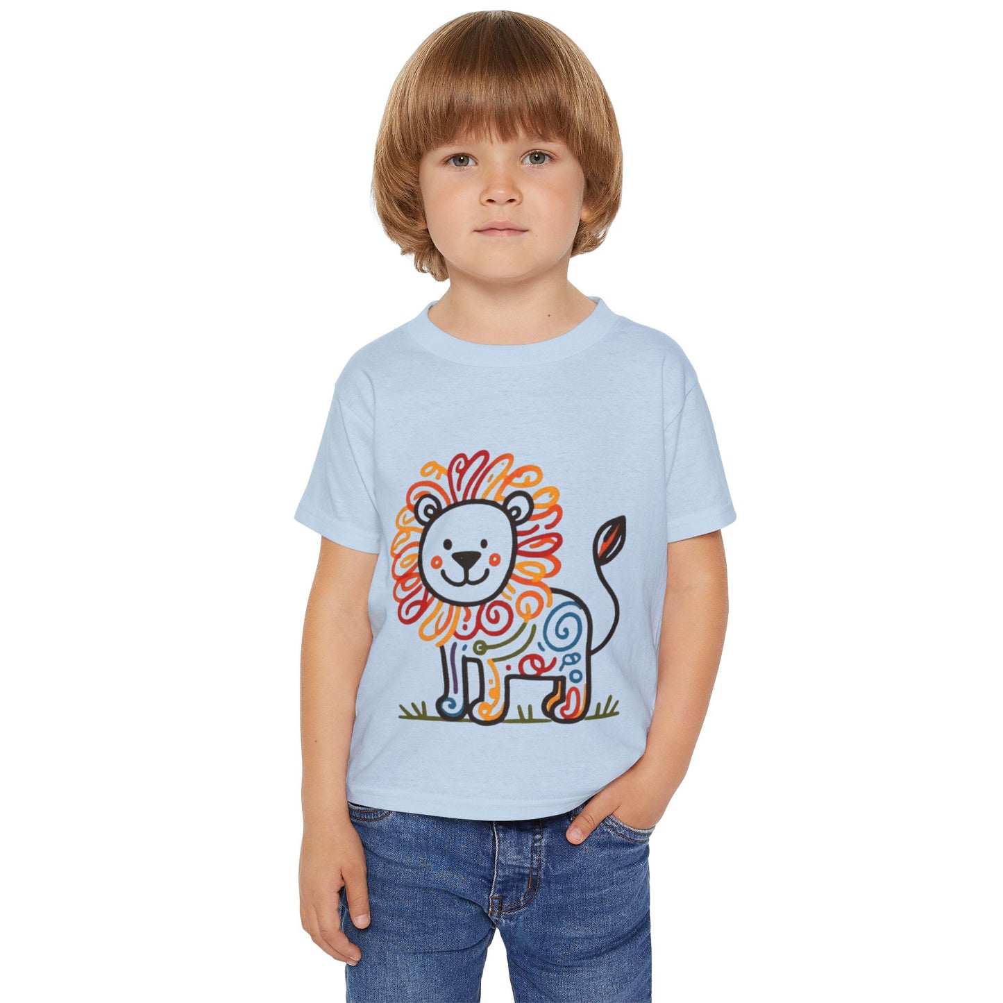 Adorable Lion Toddler T-Shirt, Cute Kids Tee, Baby Shower Gift, Birthday Present, Kids Apparel, Animal Lover Clothing