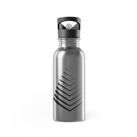 Stylish Stainless Steel Water Bottle | 20oz with Straw, Eco-Friendly, Sports Water Bottle, Travel Hydration, Gift for Fitness Lovers