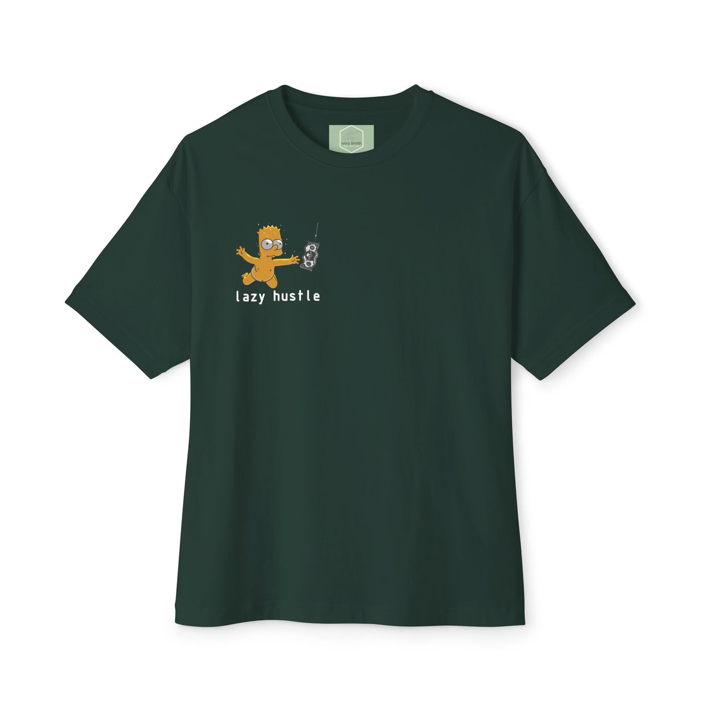 Lazy Hustle Unisex Oversized Boxy Tee - Chill Vibes, Perfect for Relaxing, Gift for Friends, Casual Wear, Stylish Comfort