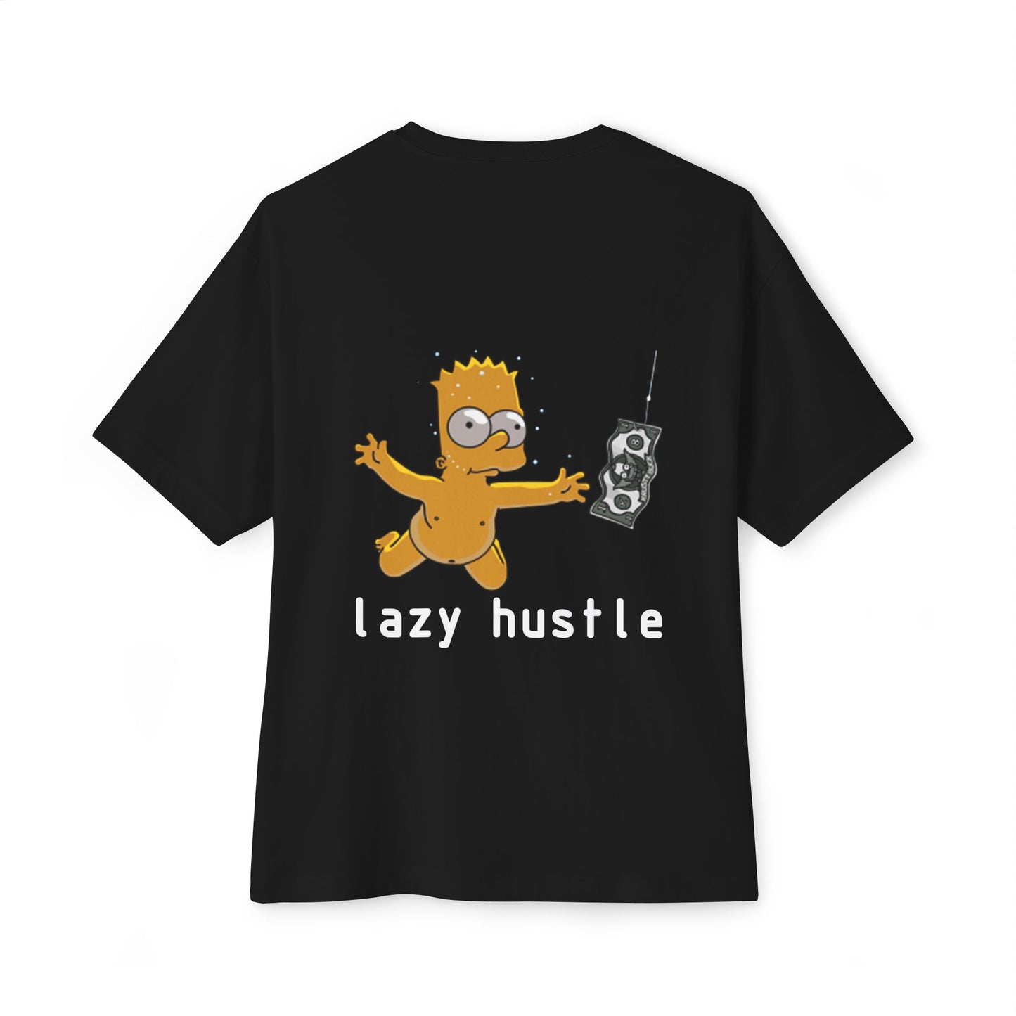 Lazy Hustle Unisex Oversized Boxy Tee - Chill Vibes, Perfect for Relaxing, Gift for Friends, Casual Wear, Stylish Comfort