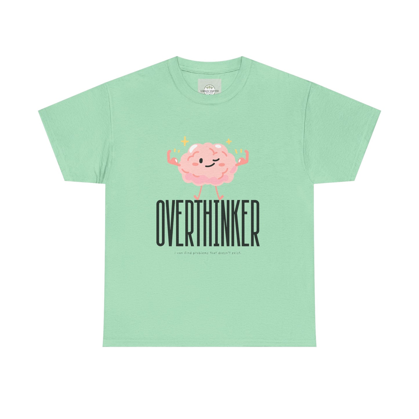 Cute Overthinker Tee, Funny Gift for Overthinkers, Casual Wear, Unisex Cotton T-Shirt, Anxiety Awareness Apparel, Relaxed Fit Top