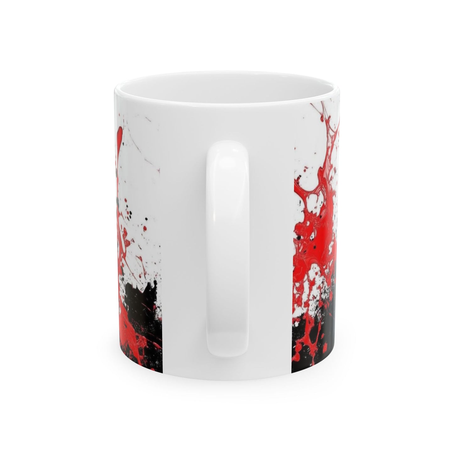 Artistic Splash Ceramic Mug, Custom Coffee Cup, Unique Gift for Art Lovers, Home Decor, Birthday Present, Valentine's Day