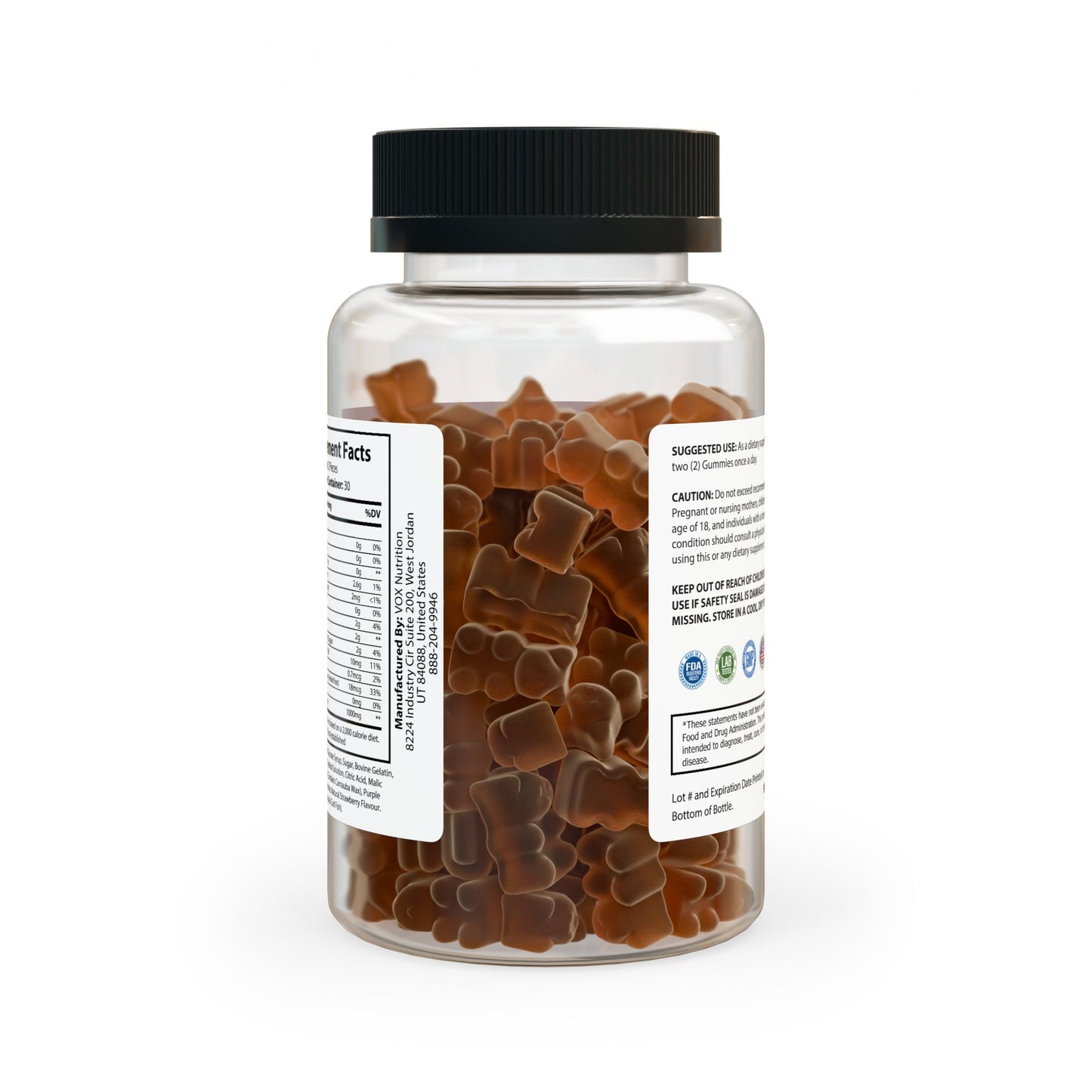 Collagen Gummies – Skin, Hair & Nail Support | Type I & III Collagen – 60 Gummies