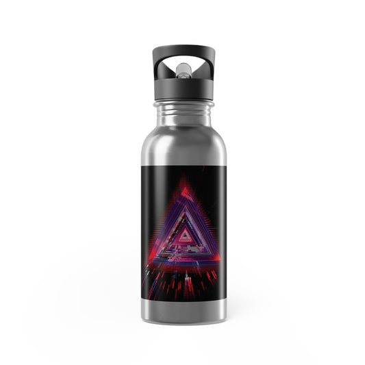 Stylish Stainless Steel Water Bottle | 20oz with Straw, Eco-Friendly, Sports Water Bottle, Travel Hydration, Gift for Fitness Lovers