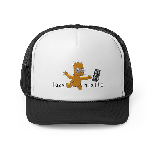 Playful Lazy Hustle Trucker Cap | Fun Cap for Relaxed Days | Gift for Friends & Family | Summer Style