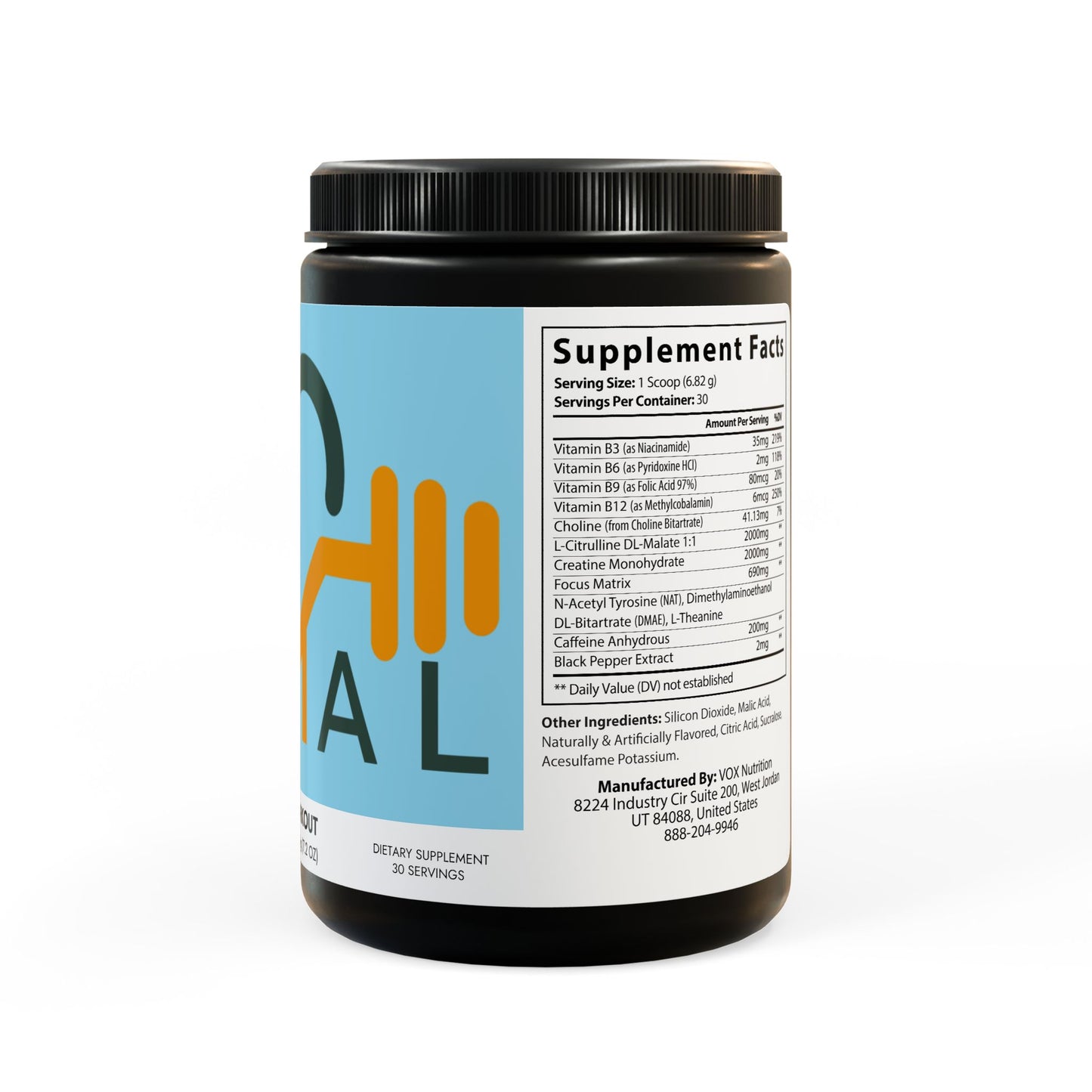 Fruit Punch Pre-Workout Energy Boost – 204g Performance Formula