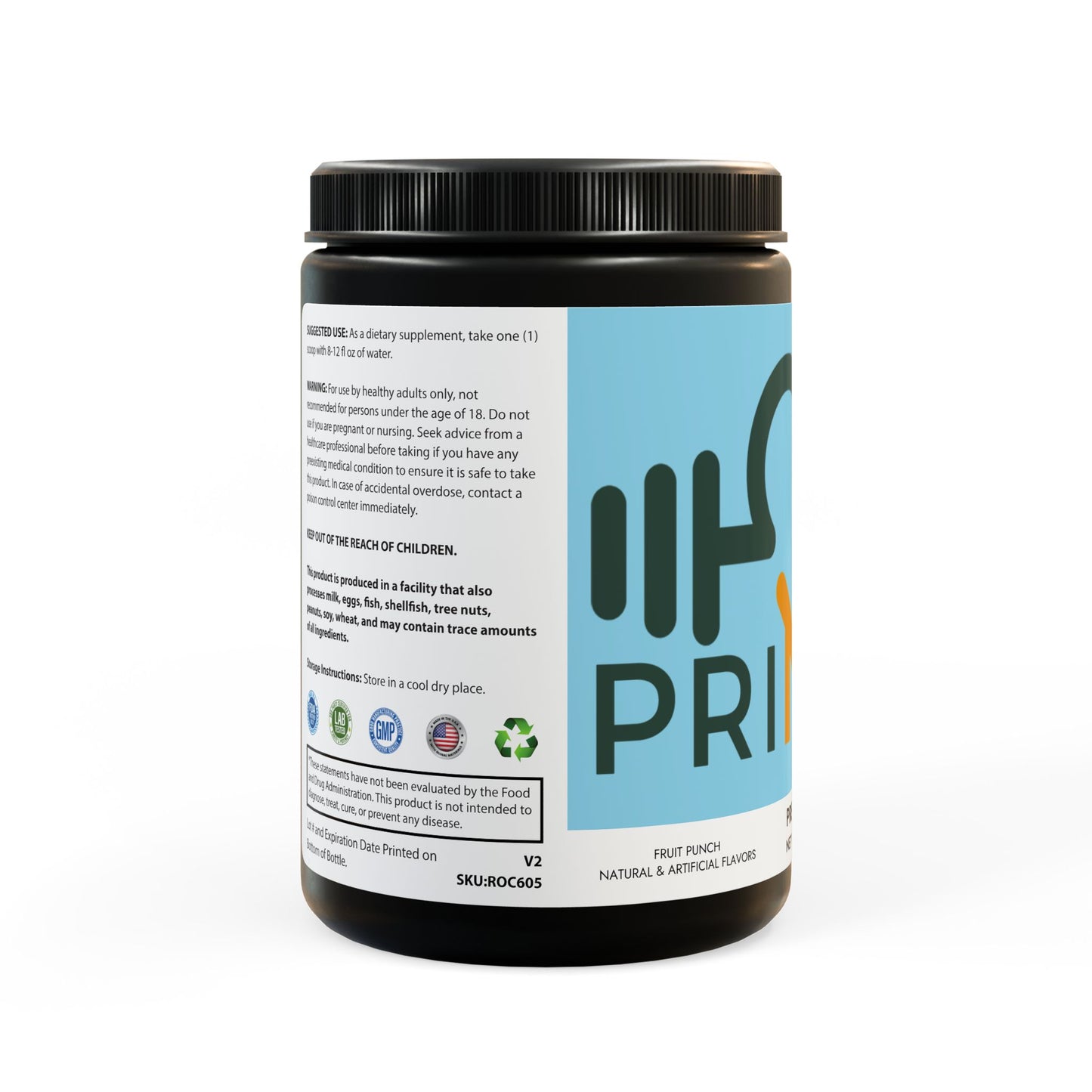 Fruit Punch Pre-Workout Energy Boost – 204g Performance Formula