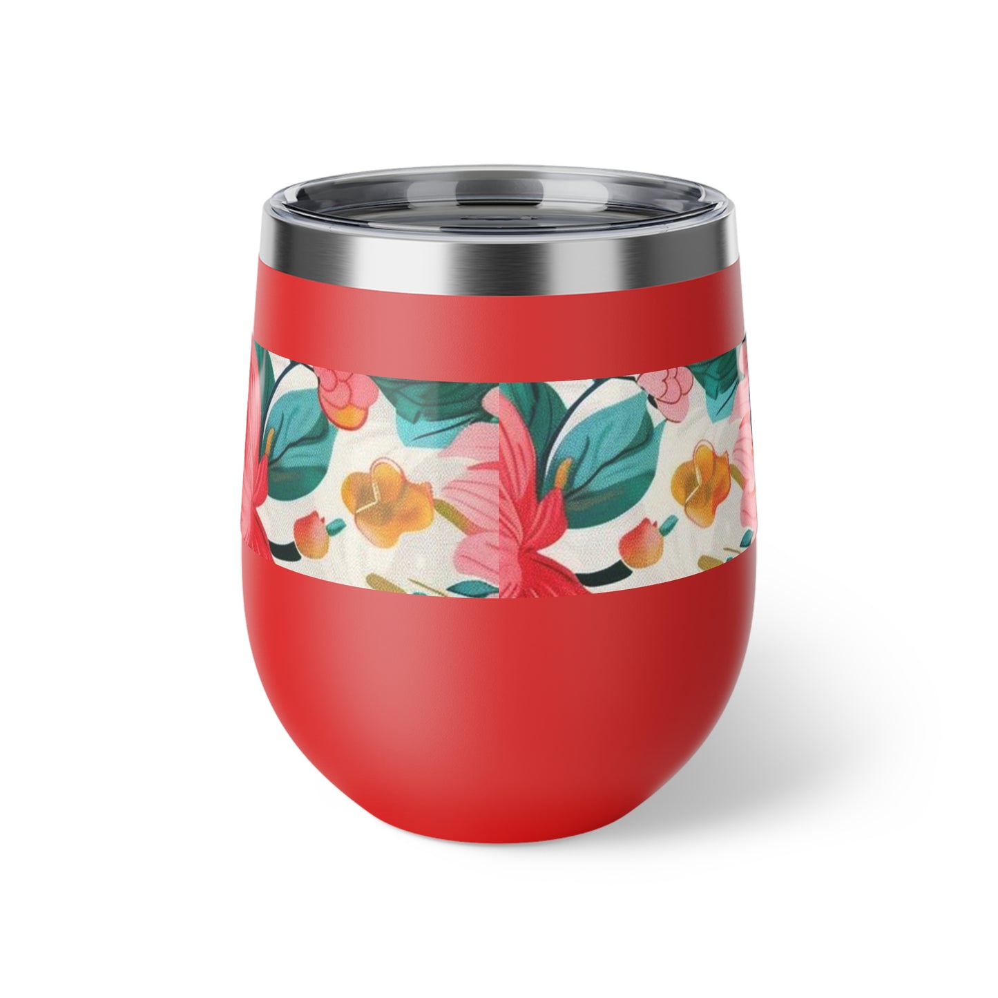 Floral Insulated Stainless Steel Tumbler | Hot & Cold Beverage Travel Cup | Stylish Eco Drinkware with Botanical Design