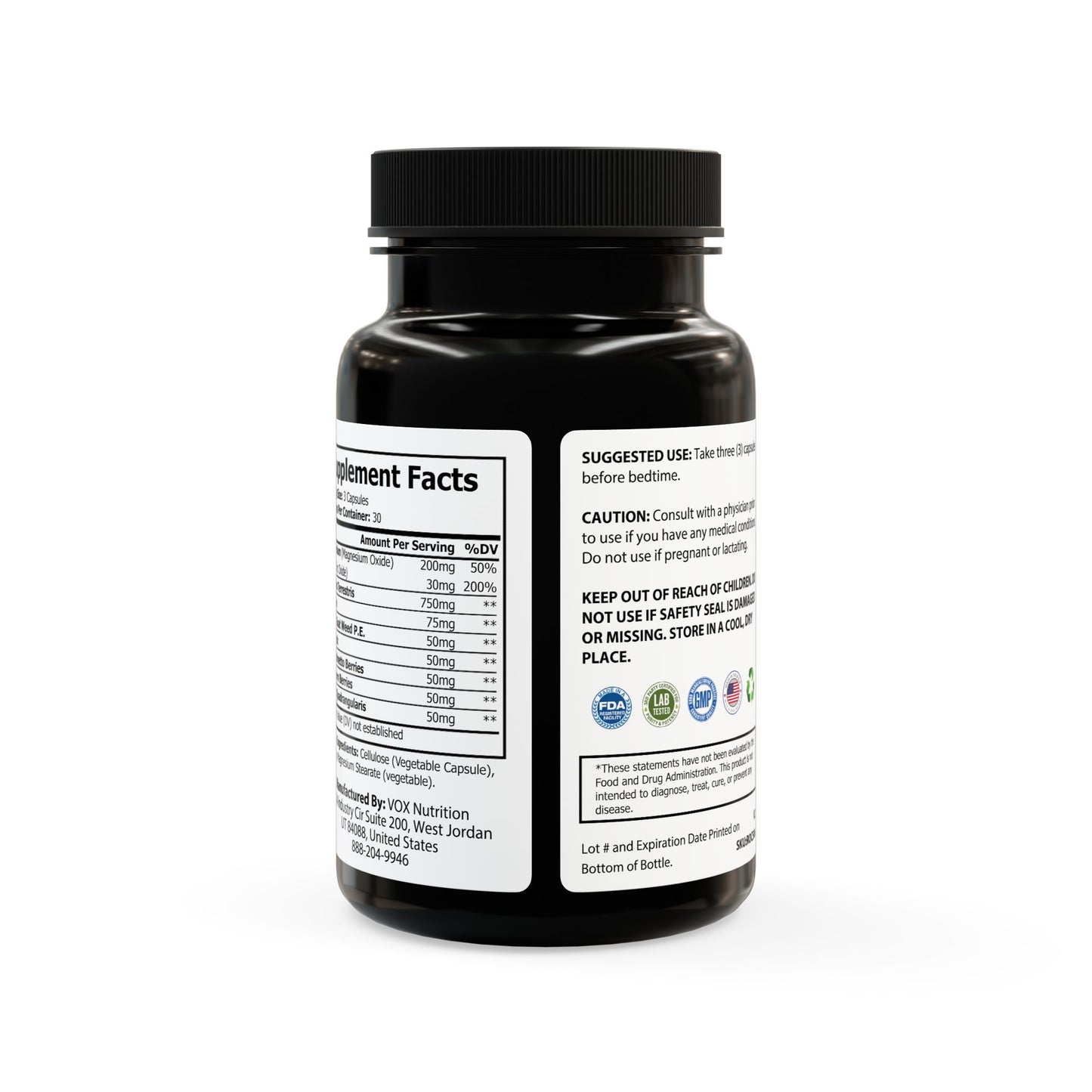 Magnesium Zinc Supplement – 90 Capsules for Bone, Muscle & Immune Support
