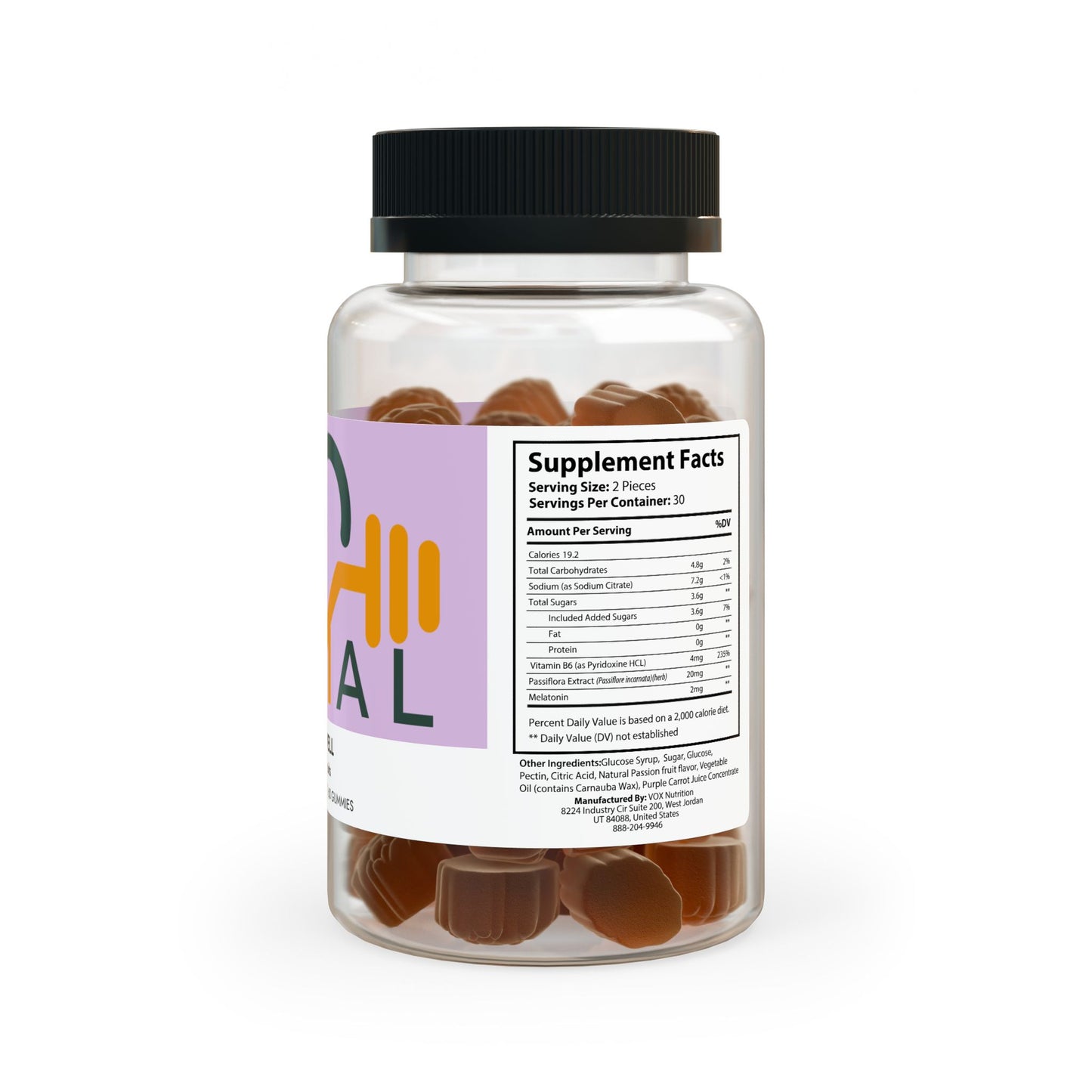 Sleep Well Gummies – Natural Sleep Aid with Melatonin & Botanicals | 60 Gummies for Restful Nights