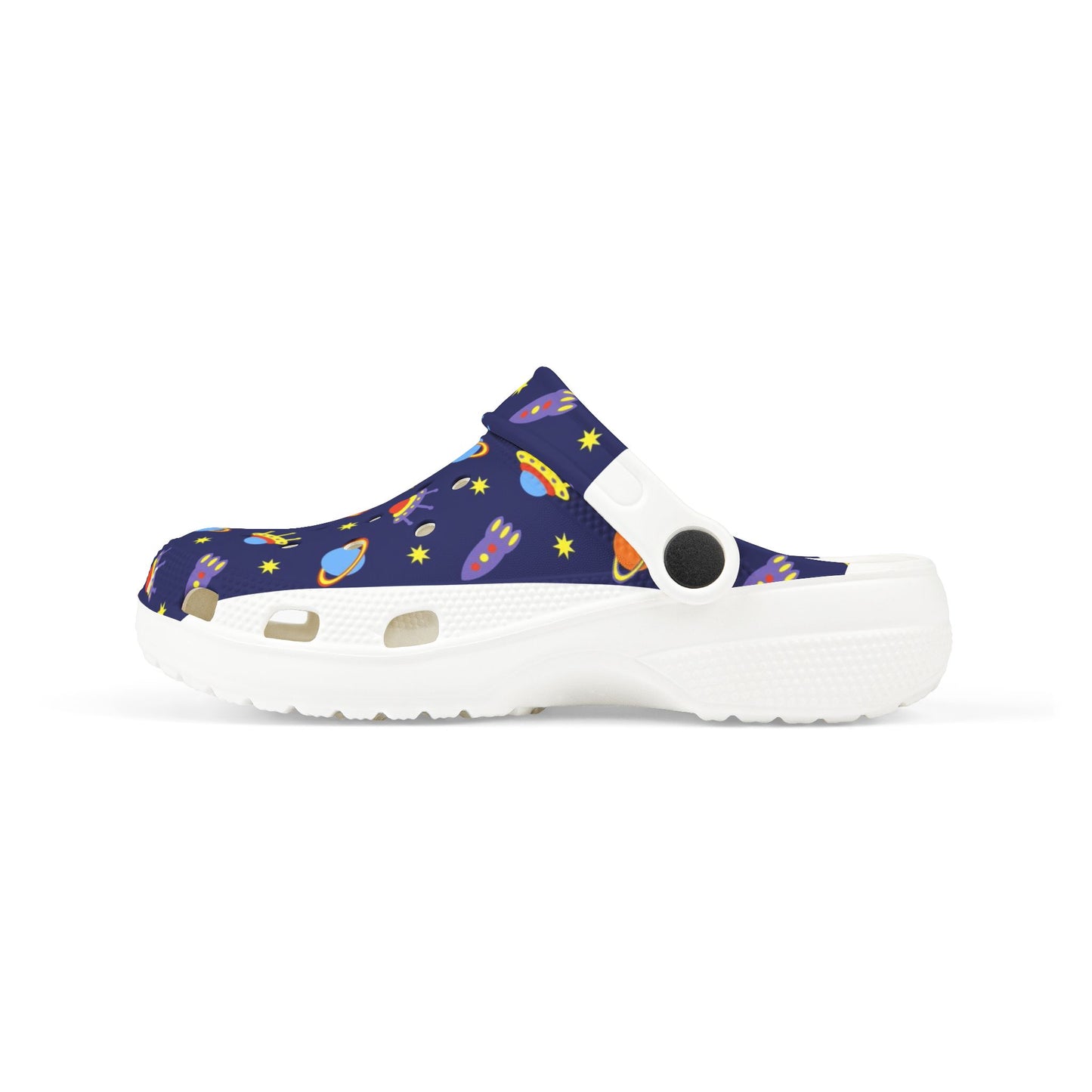 Kid's Space-Themed EVA Foam Clogs, Fun Slip-On Shoes for Kids, Playtime Footwear, Birthday Gift, Summer Sandals, Adventure Clogs - Space
