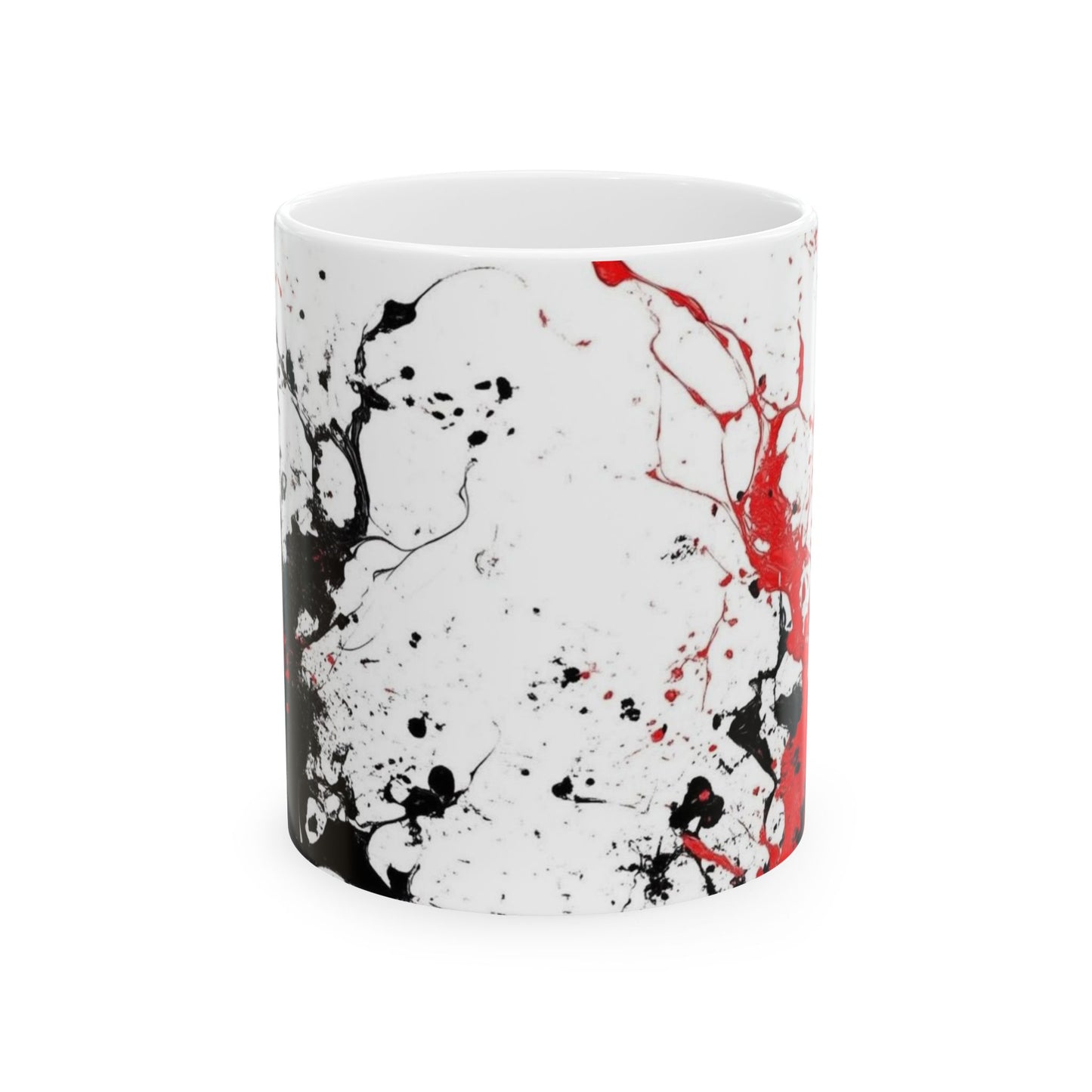 Artistic Splash Ceramic Mug, Custom Coffee Cup, Unique Gift for Art Lovers, Home Decor, Birthday Present, Valentine's Day