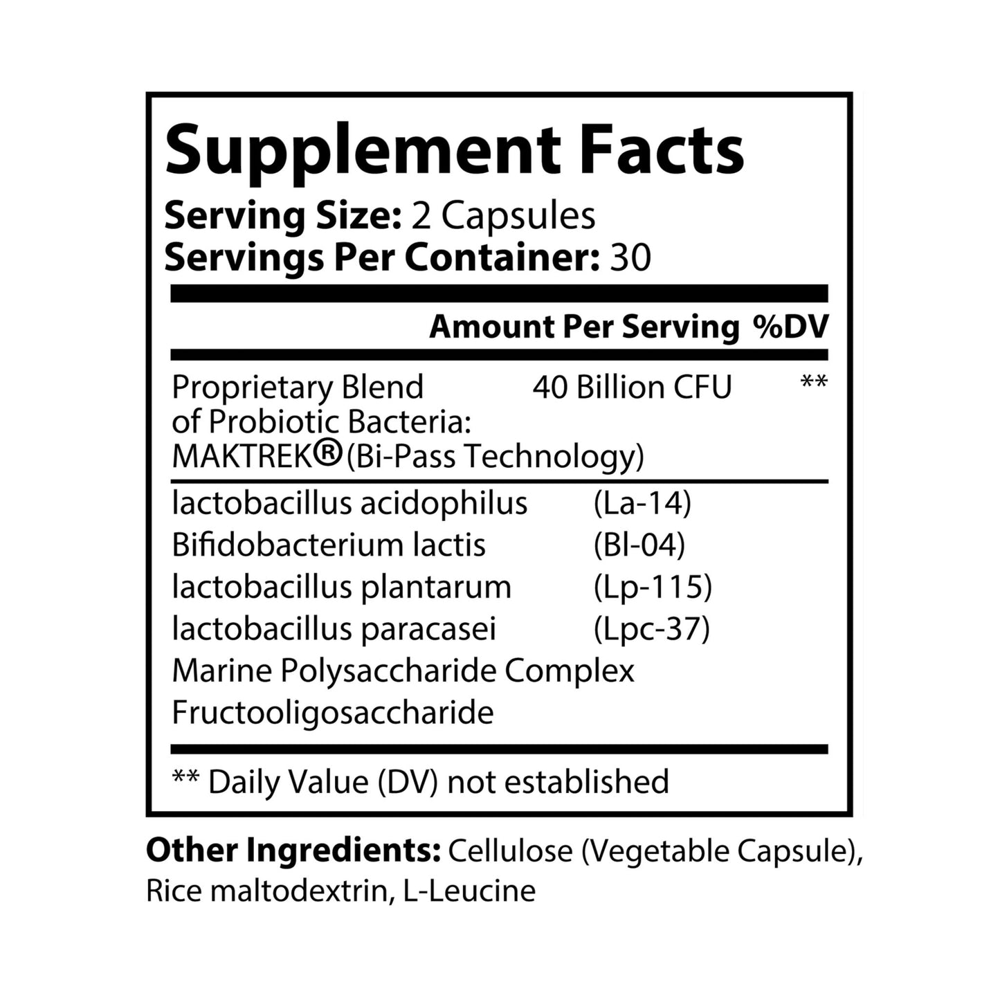 Probiotics Supplement – 60 Capsules for Gut Health & Digestive Balance