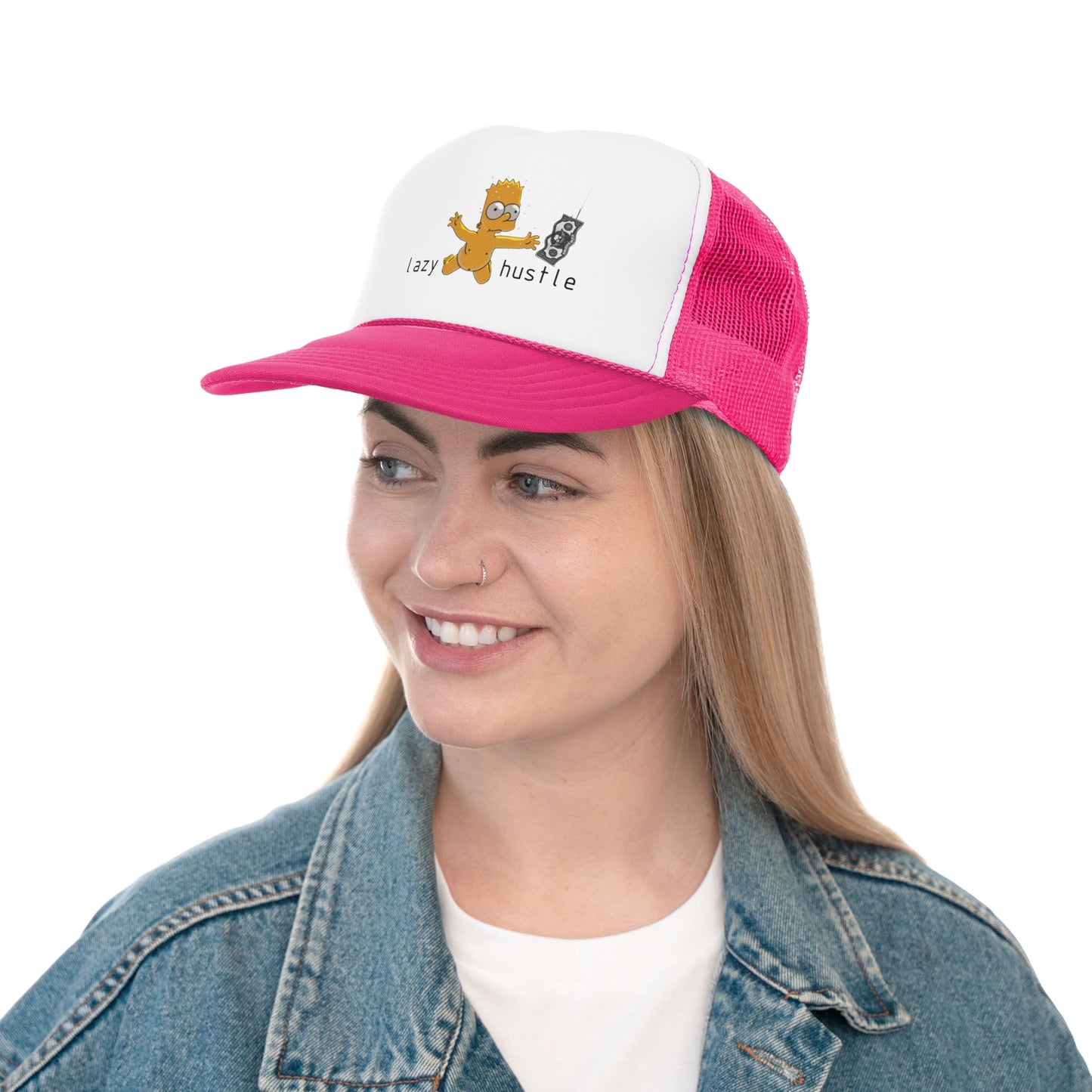 Playful Lazy Hustle Trucker Cap | Fun Cap for Relaxed Days | Gift for Friends & Family | Summer Style