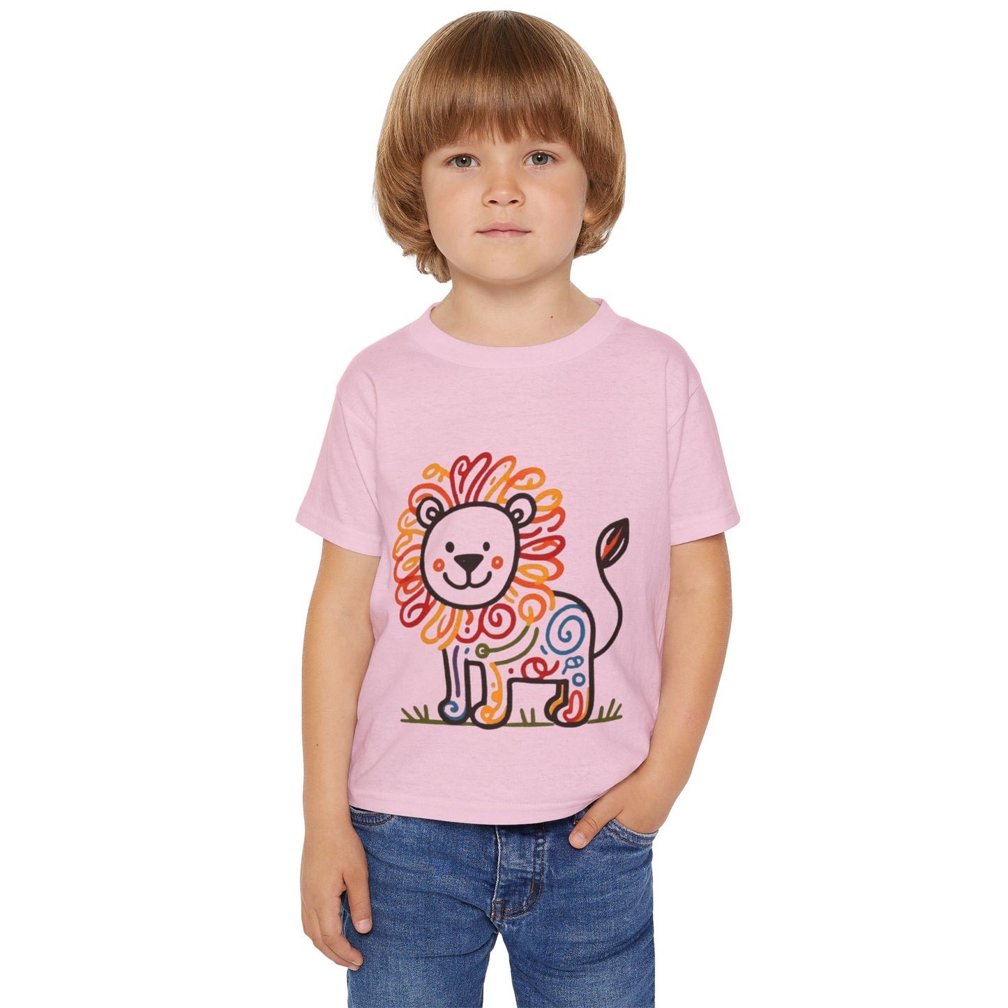 Adorable Lion Toddler T-Shirt, Cute Kids Tee, Baby Shower Gift, Birthday Present, Kids Apparel, Animal Lover Clothing