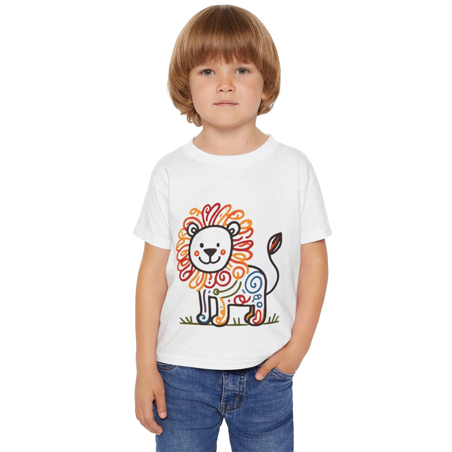 Adorable Lion Toddler T-Shirt, Cute Kids Tee, Baby Shower Gift, Birthday Present, Kids Apparel, Animal Lover Clothing