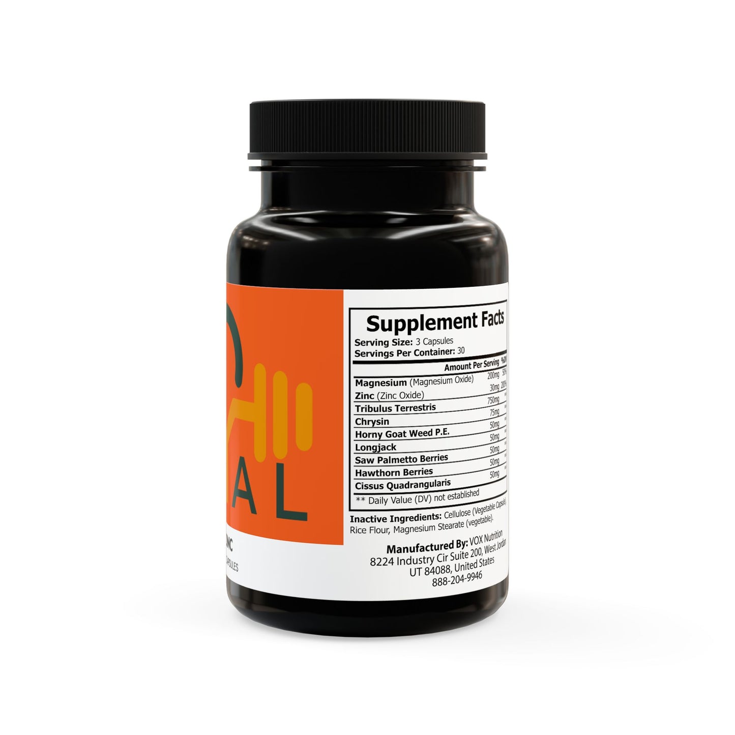 Magnesium Zinc Supplement – 90 Capsules for Bone, Muscle & Immune Support