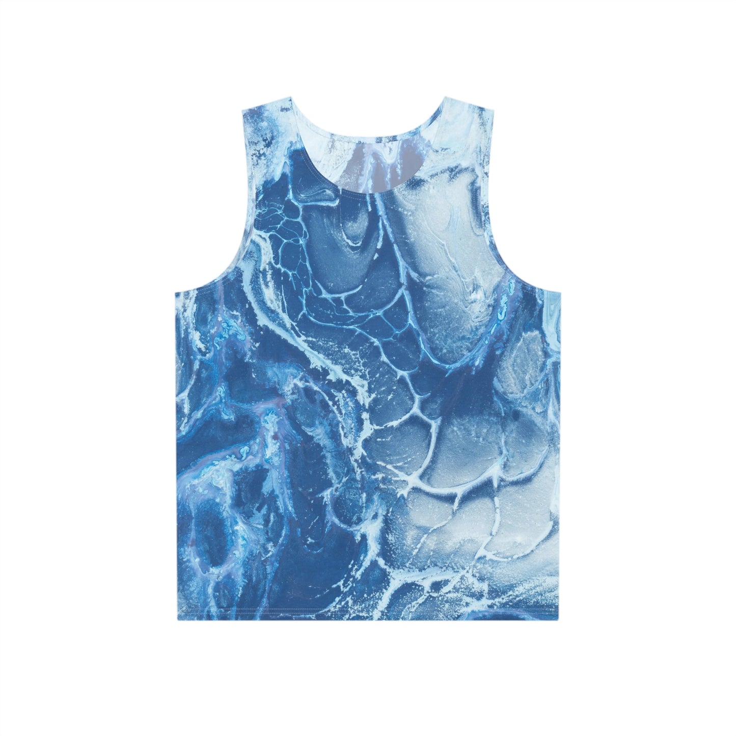 Copy of Men's Ocean Wave Tank Top, Summer Sleeveless Shirt, Beachwear for Men, Casual Fitness Top, Vacation Essentials, Trendy Apparel