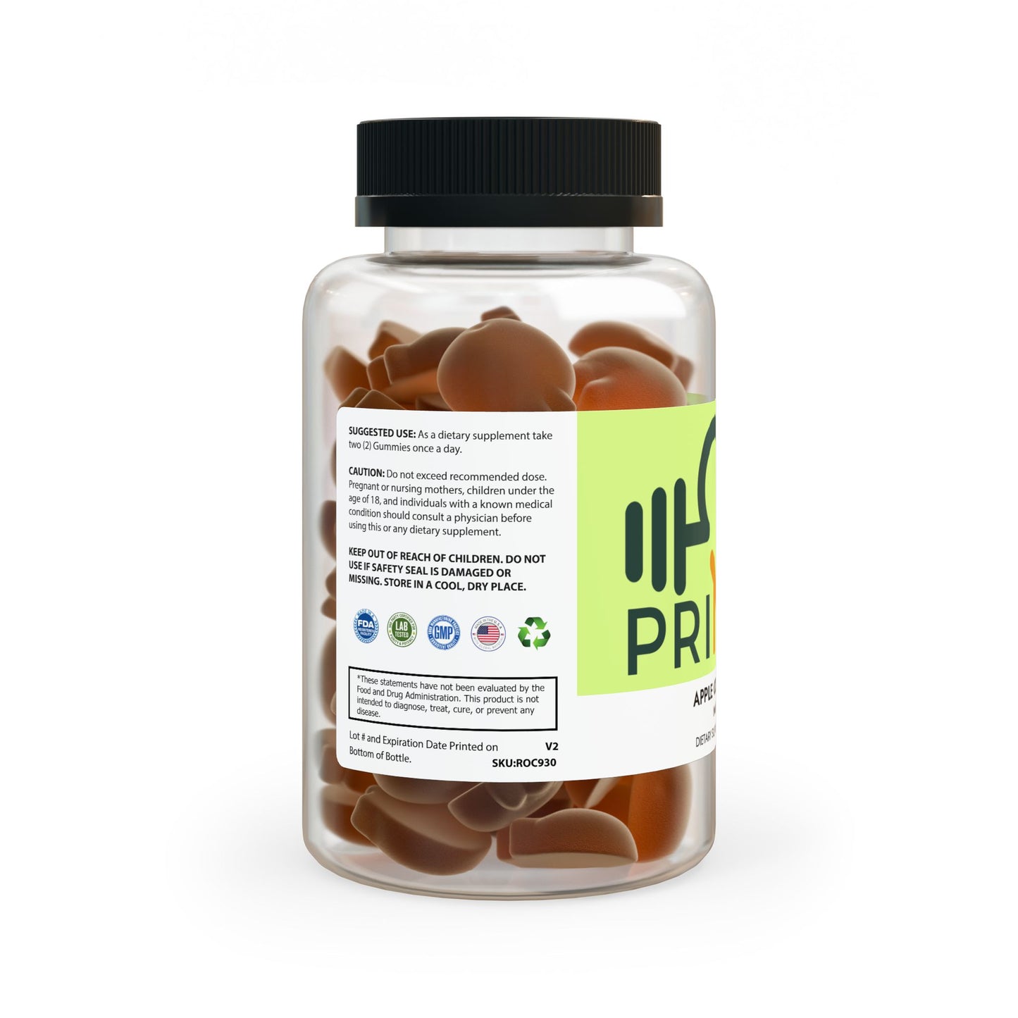 Apple Cider Vinegar Gummies – Detox & Digestive Support with Vitamin B12 – 60 Gummies